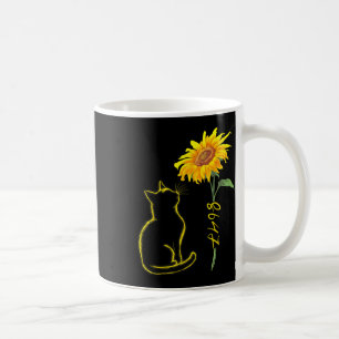 Caneca De Café 8647 Sutil Anti Trump 86 47 Gato Girassol Floral