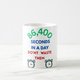 Caneca de Café 86.400 Segundos em um Dia