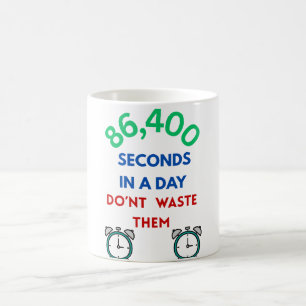 Caneca de Café 86.400 Segundos em um Dia