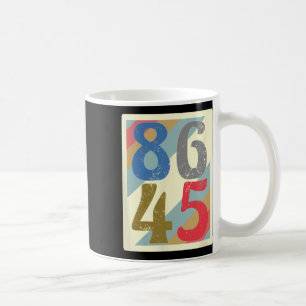Caneca De Café 86 45 Camiseta Anti Trump Retro Divertida Clic Vin