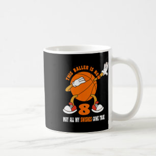 Caneca De Café 8 anos Feliz 8.º aniversário Bysketbyll 8.º aniver