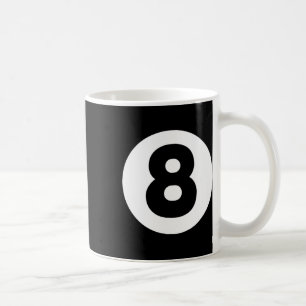 Caneca De Café 8 Ball Billiards preguiçosos Figurino Engraçado Ma