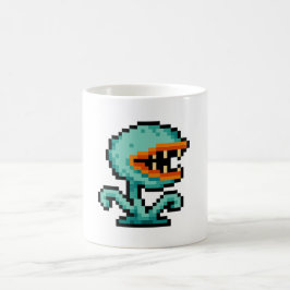 Caneca De Café 8-bit Flytrap Monster