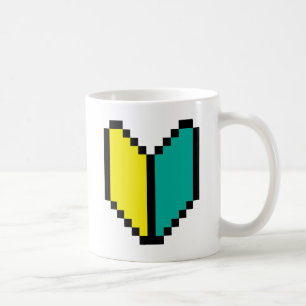 Caneca De Café 8 Bits Pixel Wakaba / Shoshinsha Mark