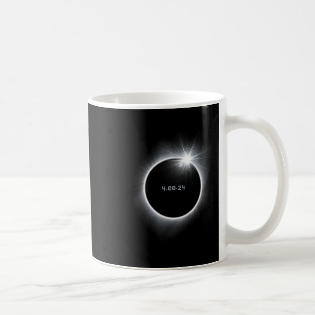 Caneca De Café 8 Eclipse Solar Total 2024 (Direita)