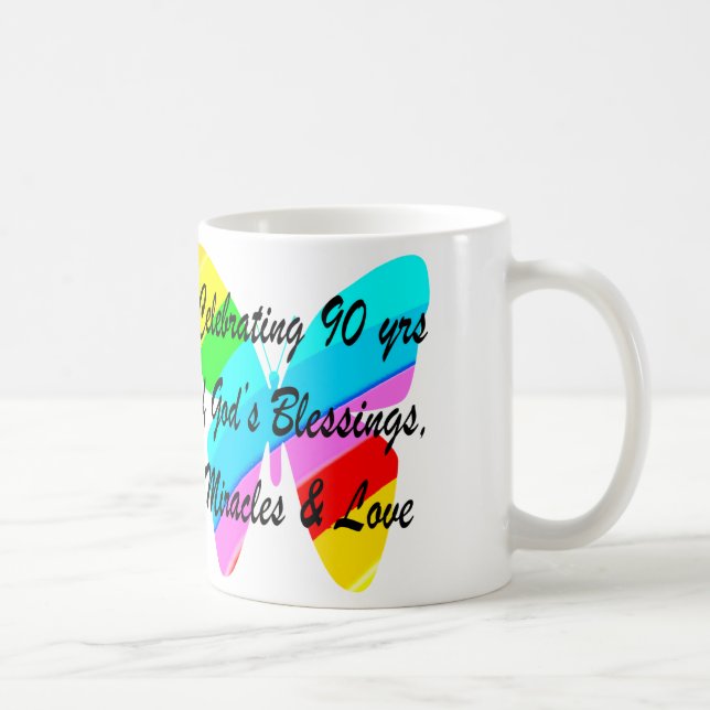 CANECA DE CAFÉ 90 BIRTHDAY BLESSING (Direita)