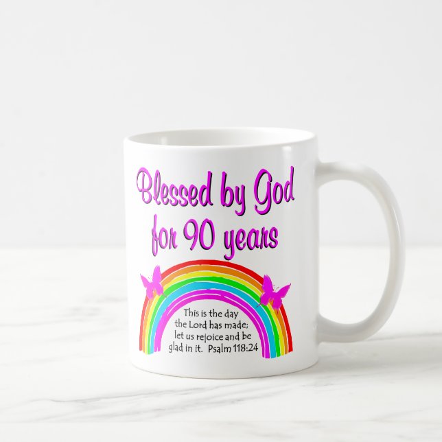 CANECA DE CAFÉ 90 BIRTHDAY BLESSING (Direita)