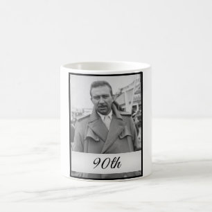 Caneca De Café 90 Birthday Elegant Photo Age Mache Birthday