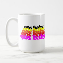 Caneca De Café 90s baby 1990s birthday nineties Millennial Gen Z