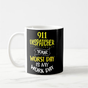 Caneca De Café 911 Enviador de Resposta de Emergência