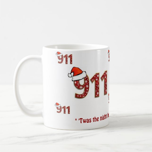 Caneca De Café 911 Twas a noite antes do Natal (Esquerda)