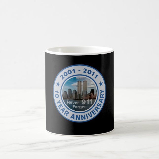 Caneca De Café 911 um aniversário de 10 anos (Centro)
