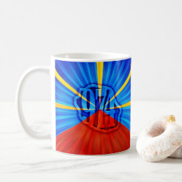 Caneca De Café 974 Ile de la Réunion - Drapeau réunionnais