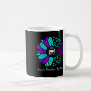 Caneca De Café 988 Prevenção Suicida Sensibilização Semi-Colon
