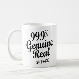 Caneca De Café 99,9% Verdadeiro Real .1% Falso