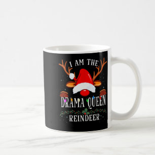 Caneca De Café 99 Eu Sou a Rainha do Drama Rena de Natal Família