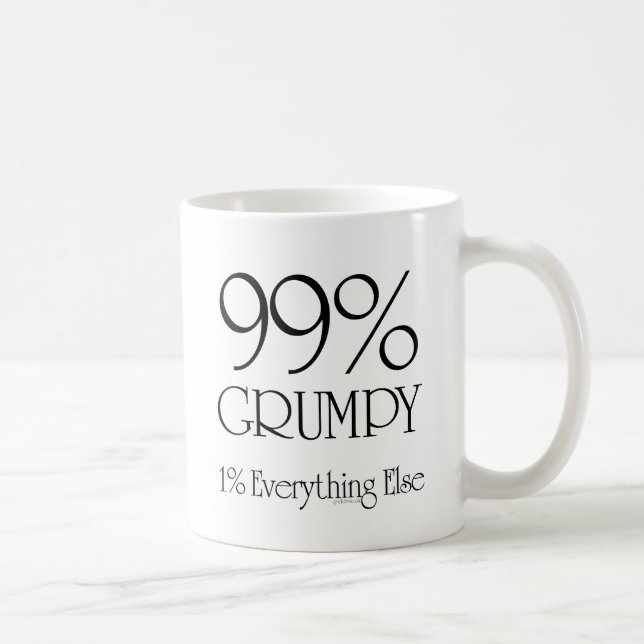 Caneca De Café 99% mal-humorado (Direita)