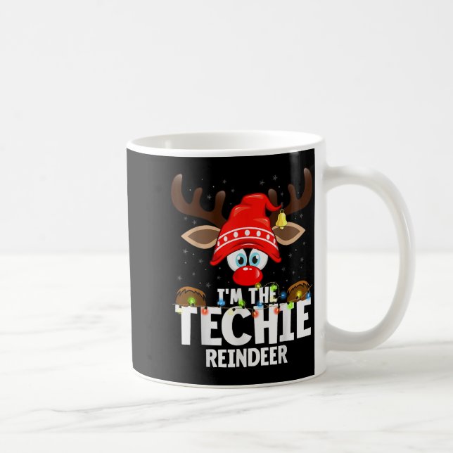 Caneca De Café 99 Matching Christmas Reindeer - I'm The Techie -  (Direita)