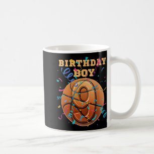 Caneca De Café 9.º Aniversário, Rapaz Nove Anos, Jogada de Basque