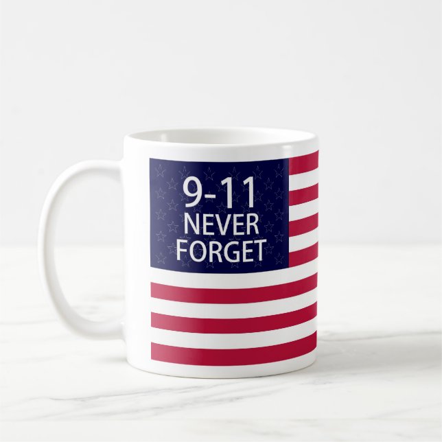 Caneca De Café 9-11 nunca se esqueça (Esquerda)