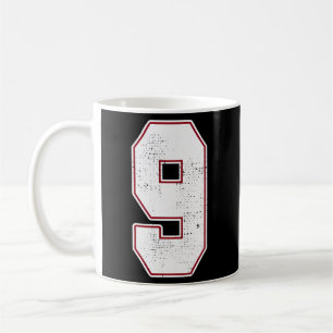 Caneca De Café 9 Contorno Número 9 Varia Ventilador Equipe Esport