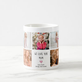 Caneca De Café 9 crianças Foto que amamos você mãe Mug