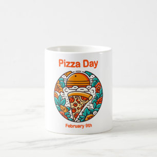 Caneca De Café 9 de fevereiro - Dia da Pizza