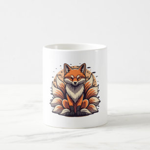 Caneca De Café 9 Espíritos De Raposa Personalizada