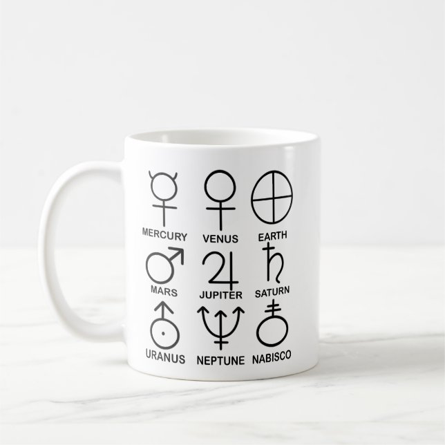 Caneca De Café 9 Planetas Mug (Esquerda)