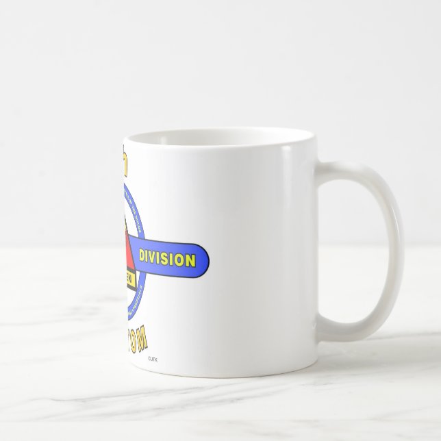 Caneca De Café 9o DIVISÃO "FANTASMA" BLINDADA da DIVISÃO (Direita)