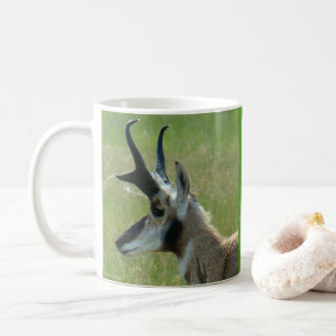 Caneca De Café A47 Perfil do Cabeçote do Pronghorn Antelope Big B