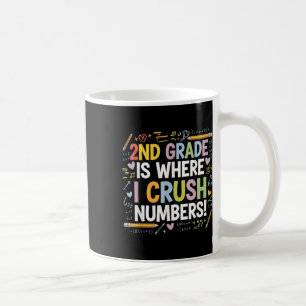 Caneca De Café A 2ª Série É Onde Eu Esmago Números Matemática De