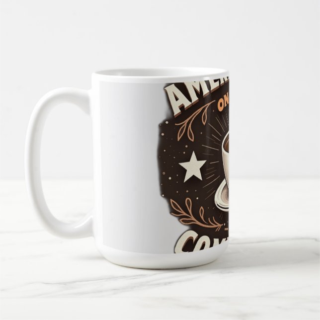 Caneca De Café A América Funciona com Café e Reclamações (Esquerda)