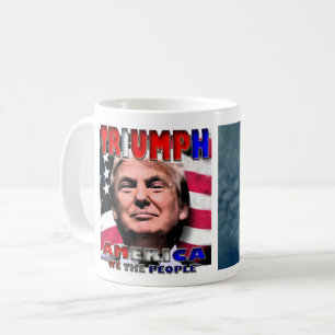 CANECA DE CAFÉ A AMÉRICA TRIUNÍPICA NÓS, AS PESSOAS, DEFENDEM 