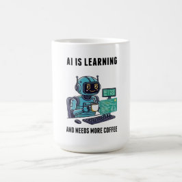 Caneca De Café A Aprendizagem de IA Precisa de Mais Café
