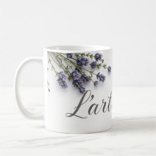 Caneca De Café A Arte de Viver Minimalista Tipografia Francesa