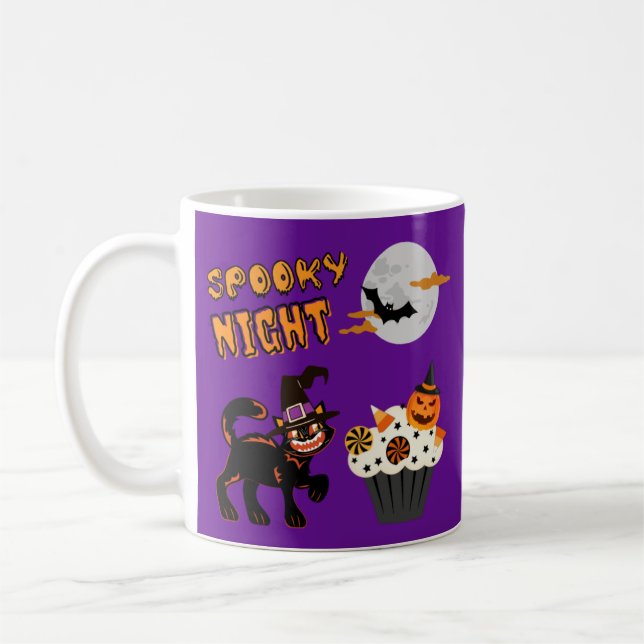 Caneca De Café A árvore caramba, halloween (Esquerda)