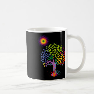Caneca De Café A Árvore Colorida Que Dá Vida À Terra Pára Globalm