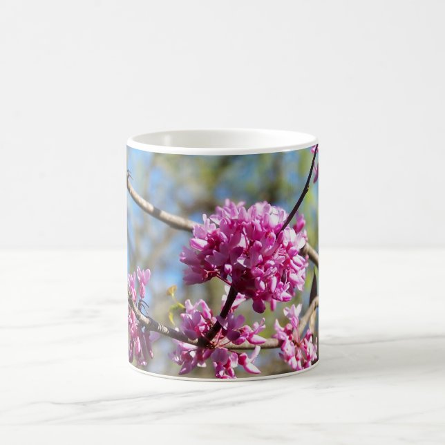 Caneca De Café A árvore de Redbud está florescendo (Centro)