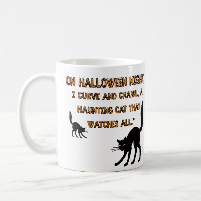 Caneca De Café A árvore fofoca, halloween (Esquerda)
