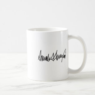 Caneca De Café A Assinatura Donald John Trump