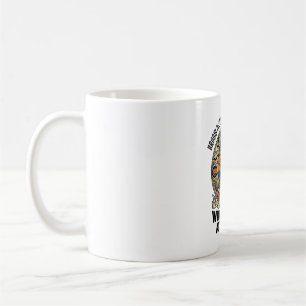 Caneca De Café A assistente de voo bruxa vassoura de Halloween qu