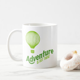 Caneca De Café A aventura está lá fora 2
