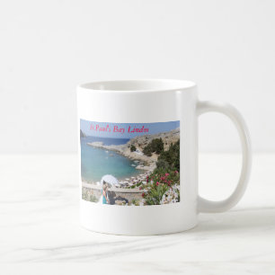 Caneca De Café A baía de St Paul, Lindos