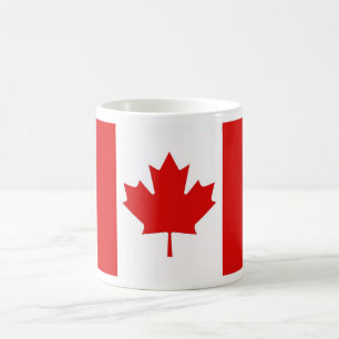 Caneca De Café A bandeira da folha de bordo de Canadá