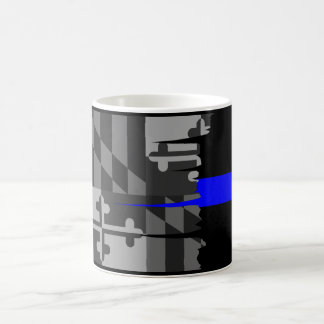 Caneca De Café A bandeira esfarrapada finamente Blue Line de