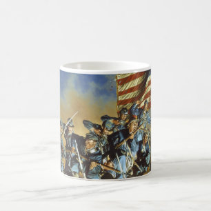 Caneca De Café A bandeira velha nunca tocou na terra