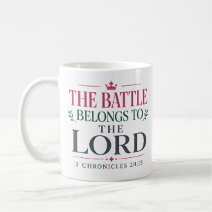 Caneca De Café A Batalha Pertence Ao Senhor Fundamento Bíblico