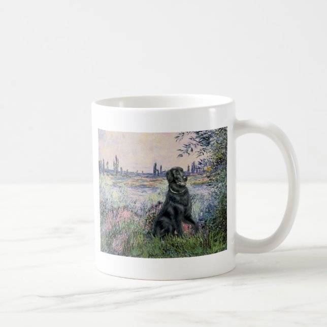 Caneca De Café À Beira do Sena - Retriever de Capa Lisa (Direita)