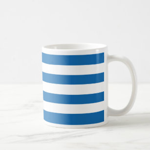 Caneca De Café A beleza de um contraste branco azul, personalizáv